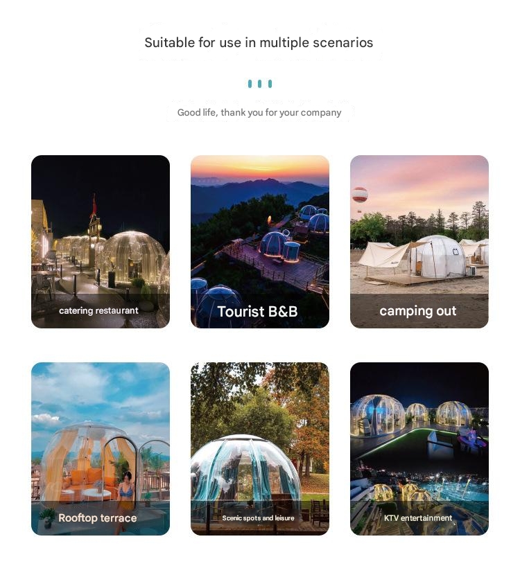 Hotel Bubble House Clear Star Tent for Children and Adults on Outdoor Adventure
