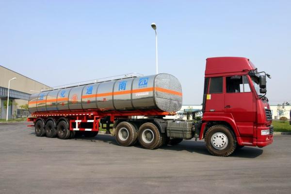 Quality 40800L Fuel Crude Oil Semi Tanker Trailer For Petroleum 40.8cbm 3 Axles for sale