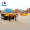 Buy cheap Madagascar Flatbed 3 Axles Container Shipping Tandem Skeleton Semi Trailer for Truck from wholesalers