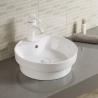 Buy cheap Circular Counter Top Bathroom Sink 45cm High Gloss Finish from wholesalers