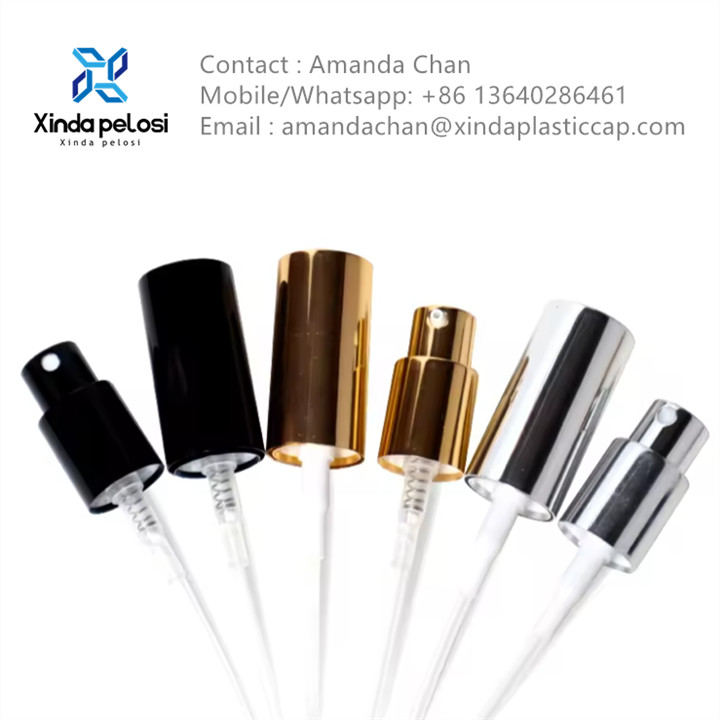 Shiny Aluminium Mist Sprayer Mist Perfume Spray Nozzle For Perfume Bottles