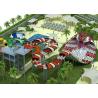 Buy cheap 58M * 19M Custom Water Slides / Water Park Equipment Fiberglass Snake Style from wholesalers