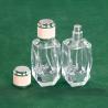 Buy cheap Transparent 50ml Perfume Empty Bottle Square Cut Rhombic 15 Bayonet Cosmetic Fine Spray Glass Bottle from wholesalers