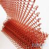 Buy cheap Red Coil Metal Mesh Curtains Chainmail Fireplace Screen Drapery from wholesalers