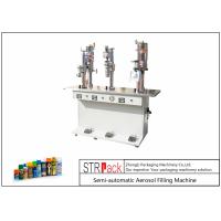 Buy cheap 3 In 1 Volume 20-450ml Aerosol Filling Machine , Aerosol Can Filling Equipment  product
