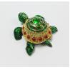 Buy cheap Mini Turtle trinket jewelry box petwer metal jewelry box diamond decoration gifts box from wholesalers