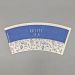 Raw Material PE Coated Paper Cup Fan Oilproof Customized colors