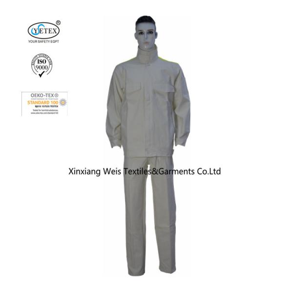 Buy cheap White High Vis Yellow Two Tone Fire Retardant Suit EN11612 Standard from wholesalers