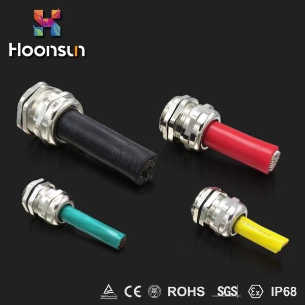 Buy cheap Rohs Approval Waterproof Wire Gland Nickel Plated Brass Cord Grip Connector from wholesalers