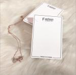 Custom Hot Stamping Logo Printed Necklace Earring Display Card with Hanging