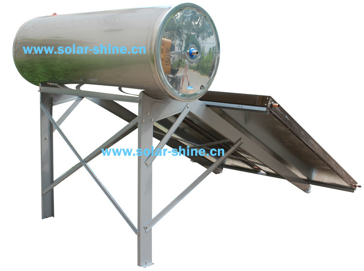flat plate compact solar water heater 3