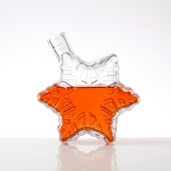 Buy cheap Girls' Super Flint Glass Star Shaped Liquor Bottle with Aluminum Plastic PP Collar from wholesalers
