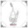 Buy cheap 10.5 Inches Pink Glass Recycler With Double Honeycomb Percs Bongs from wholesalers
