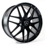 Forged Cross Sopke 22 Inch Matte Black Alloy Rims For Mercedes Benz