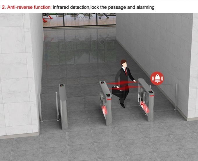 Factory Application Pedestrian Swing Gate Turnstile With Card And Qr Code 5