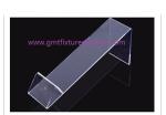 Buy cheap Shoe Display Slatwall Heel Rest Rack Stand Clear Acrylic Shoe Holder Support Strip from wholesalers