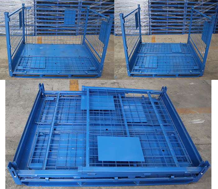 Large Foldable Collapsible Stillage Pallet Mesh Cage 1480x1130