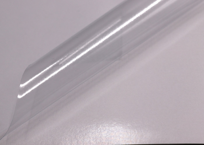 Clear Gloss Digital Printing Film Bubble Free Printable Transparent Adhesive Film 140gsm