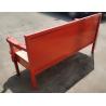 Buy cheap Classic Industrial Red / Yellow Iron Frame Chevy Car Bench With Wood Seat from wholesalers