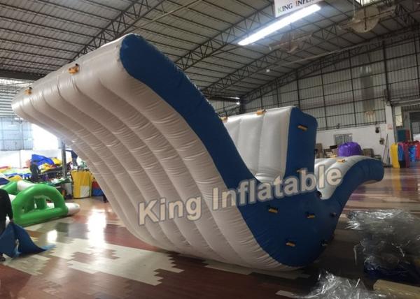 Buy cheap Exciting 0.9mm PVC Blue / White Fly Bird Seesaw Inflatable Water Toy For Water Park from wholesalers
