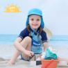 Buy cheap Blue Color Adjustable Childrens Bucket Hats UPF 50+ Sun Protection from wholesalers