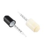 Matte Black Plastic Cosmetic Dropper 20/410 Press Type Glass Graduated Pipette
