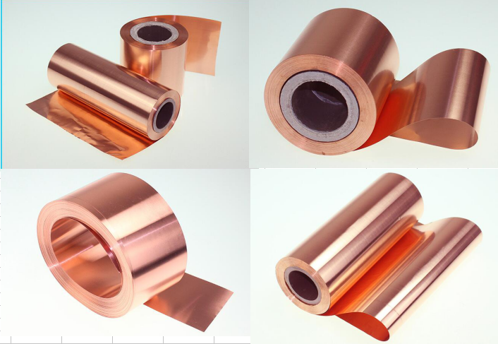 99.95% Purity Red Treated RA Copper Foil Roll 18um 35um High Peel Strength For FPC
