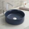 Buy cheap Ceramic Round Matte Black Bathroom Vessel Sink from wholesalers