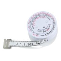 Buy cheap 150cm Retractable BMI Body Mass Tape Measure For Body Fitness Weight Loss product