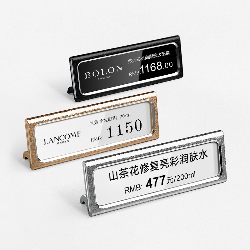 Mini Retail Price Display Tags Removable Number Letter Pricing Label Stand