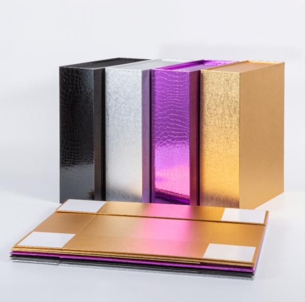 Buy cheap Foldable Magnetic Closure Gift Packaging Boxes Luxury Black Gold Color from wholesalers