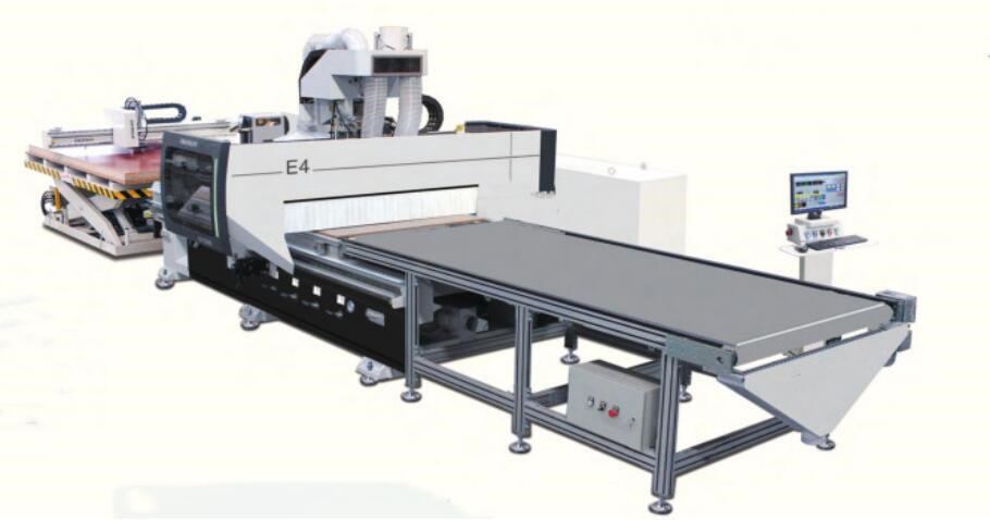 CNC Kitchen Cabinet Router Panel Furniture Line Production Making Machine Automatic Atc