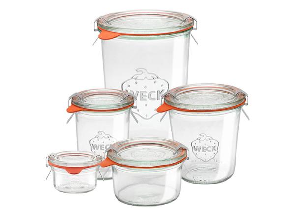 Buy cheap Fancy Round Glass Food Storage Jars , Weck Glass Jars Heat Resistant Glass from wholesalers