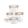 Buy cheap Fancy Round Glass Food Storage Jars , Weck Glass Jars Heat Resistant Glass from wholesalers