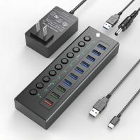 Buy cheap Multi-Port Hub Usb C 3.0 Docking Station Laptop Splitter One Smart Charging Port product