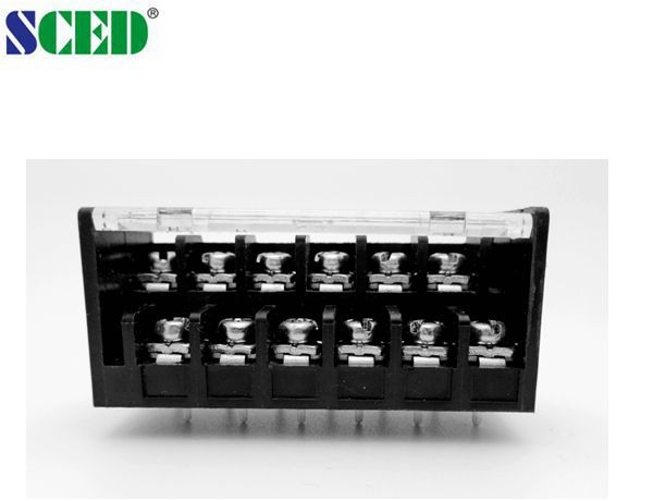 Dual Decks 7.62mm Spacing Electrical Barrier Terminal Blocks PBT For LED Power