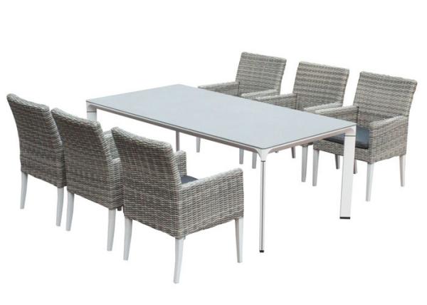 Buy cheap OEM Beige Rattan Table Chairs RT420 Outdoor Garden Furniture from wholesalers