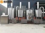 PLC Control Beer Production Line Auto 1500KL Steam Heating Stainless Steel
