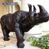 Buy cheap Live sized metal cast bronze statue of rhinoceros for outdoor garden decoration from wholesalers