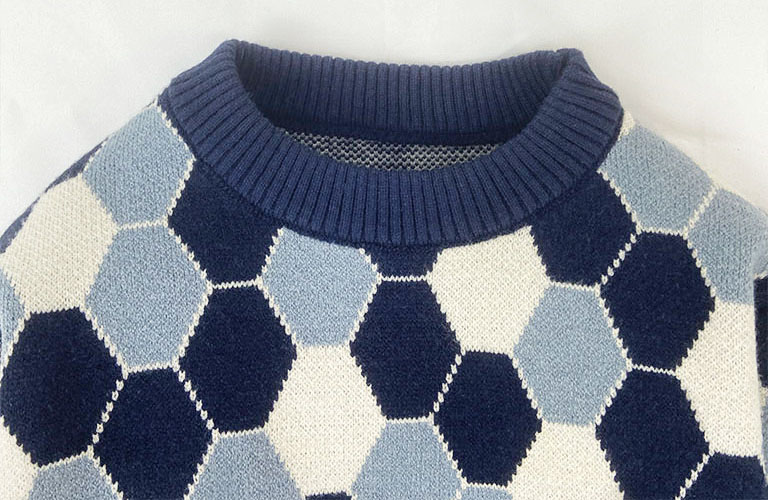 China Vendor Custom jacquard knitted pattern design pullover Baby boy sweater