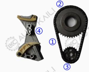 China Timing Chain Kit For Audi A4 A6 2.0TDI Oil Pump Chain Tensioner Kit on sale