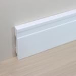 PVC PS Decorative Skirting Board White Flooring Wood Design Wall Baseboard 2.8m