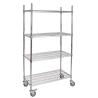 Buy cheap 1200mm 150kgs Storage Wire Shelves Powder Coated 12 X 48 Wire Shelving With Wheels from wholesalers