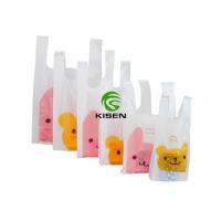 Buy cheap White Vest Style PE Plastic Bag For Supermarket T - Shirt Packaging Portable product