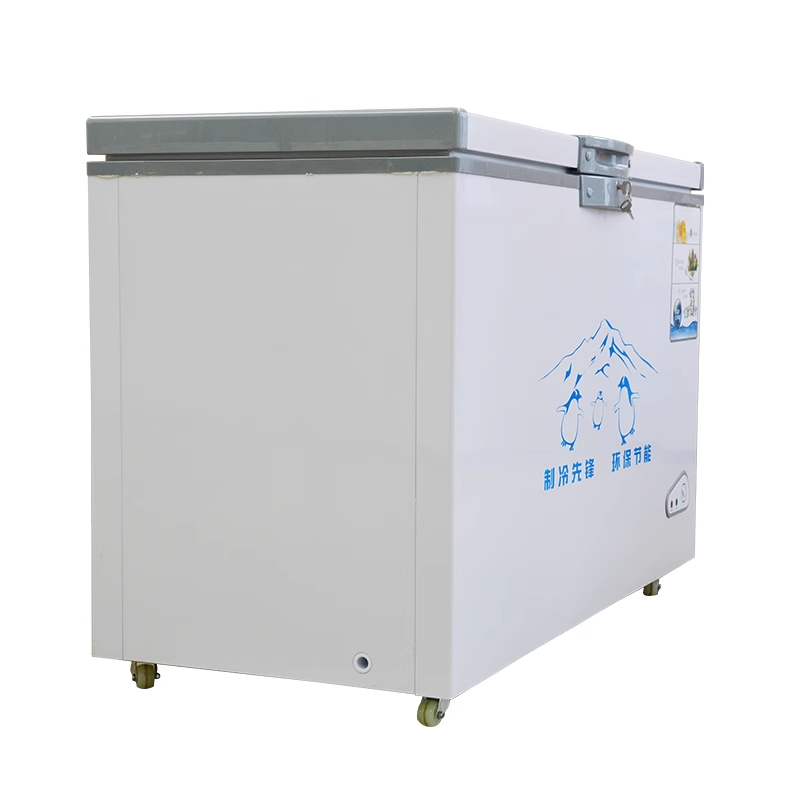 Top-open freezer refrigerators Ice Cabinet Commercial Horizontal deep Chest freezer single door used for freezing fish, meat