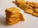 Delicious millet snack streetfood cheese rice cracker crispy rice crust