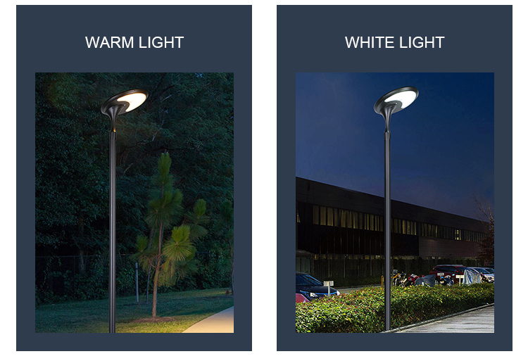 38W Courtyards Integrated Solar Led Street Light Oval Shape Light Control Outdoor Lamp