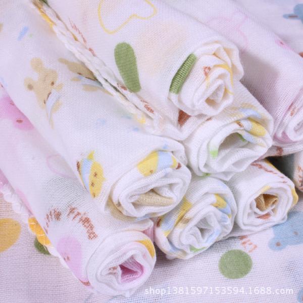 Buy cheap Small Square baby muslin cloths Baby cotton double gauze cartoons handkerchief towel from wholesalers