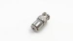 Male Straight 50 Ohm Coax With Bnc Connectors Panel Mounting DC 4GHz Nickel