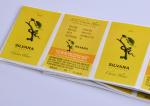 Spot UV 3d logo full color printing labels roll for wine bottle packaging